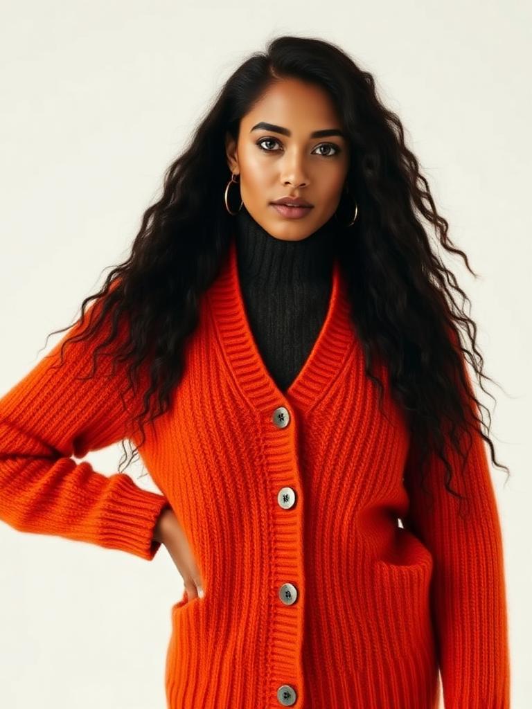 Ember Mohair Cardigan — front