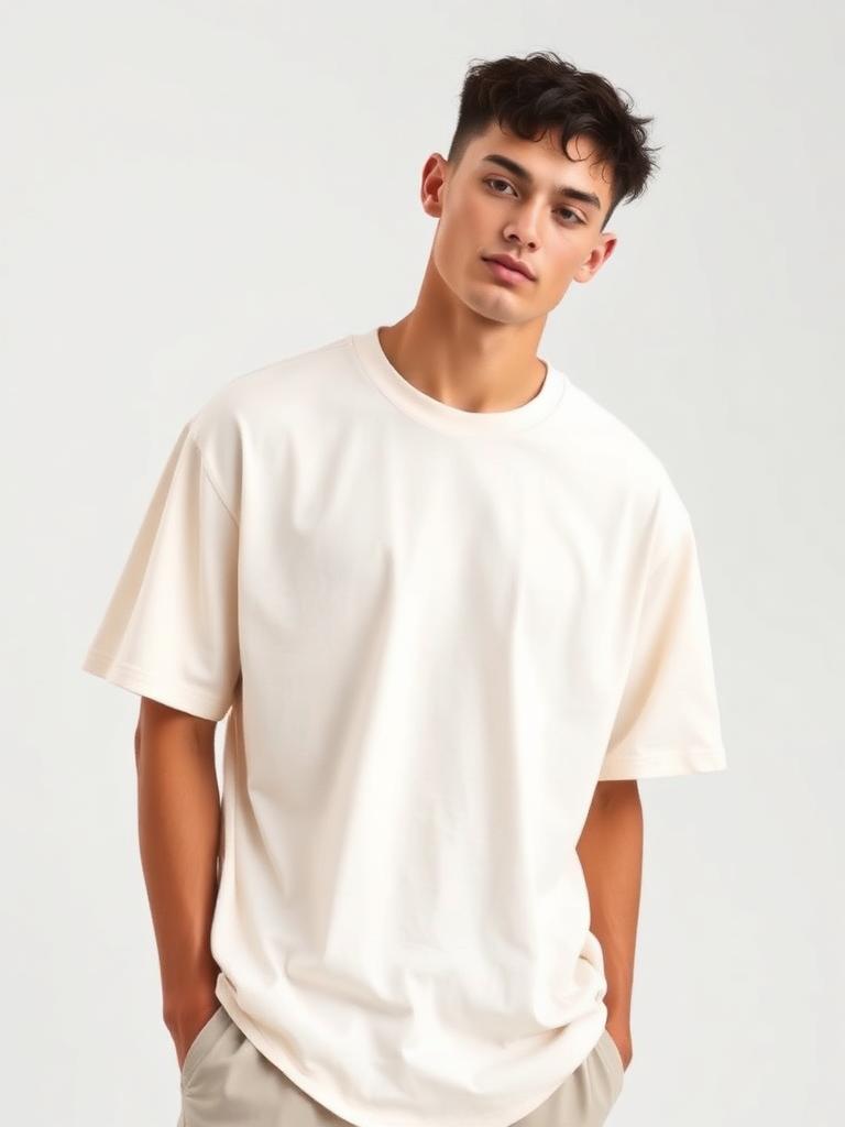 Blanc Boxy Tee — front